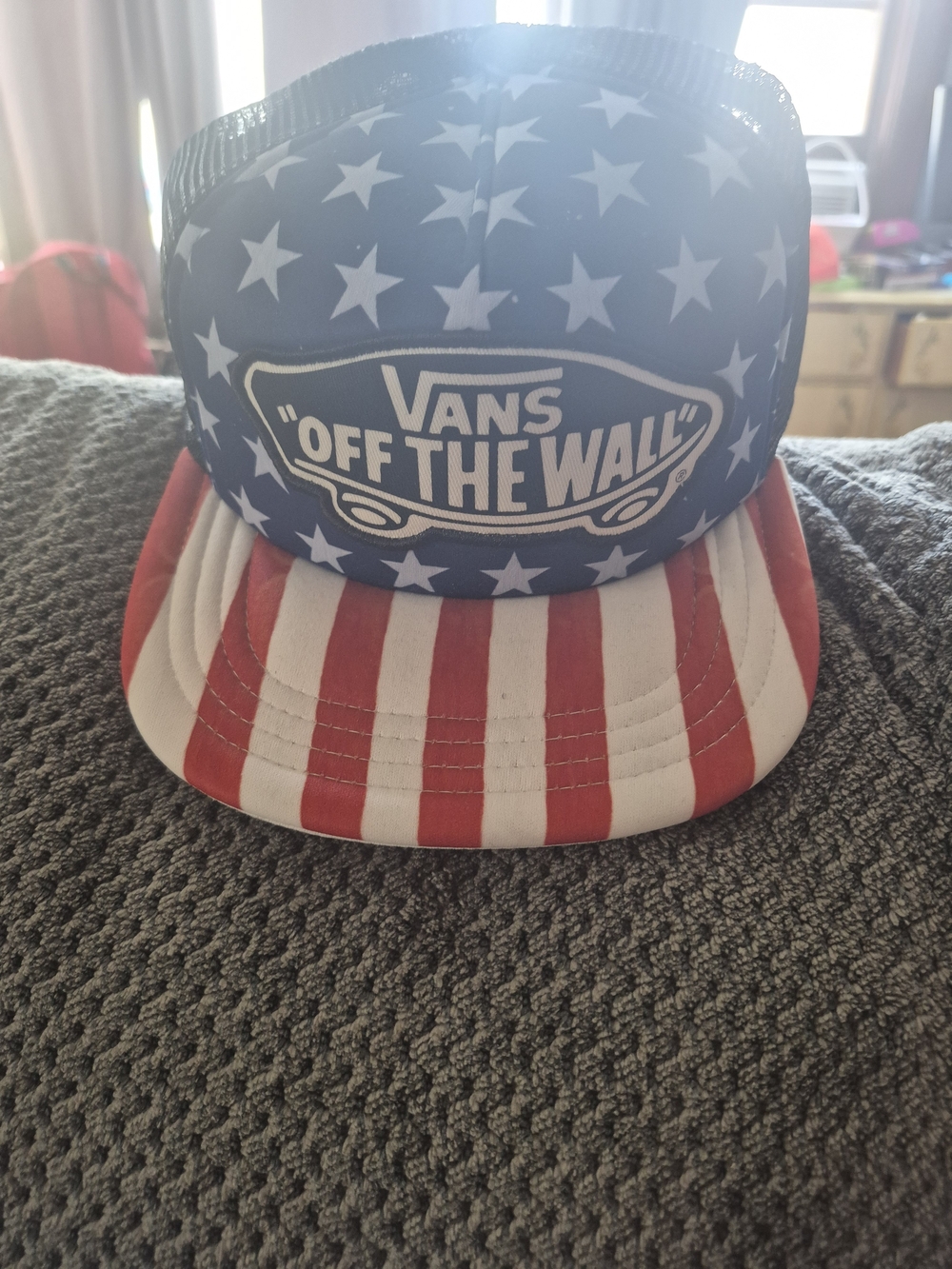 VANS American Flag Strapback  Cap Adjustable Red/White/Blue